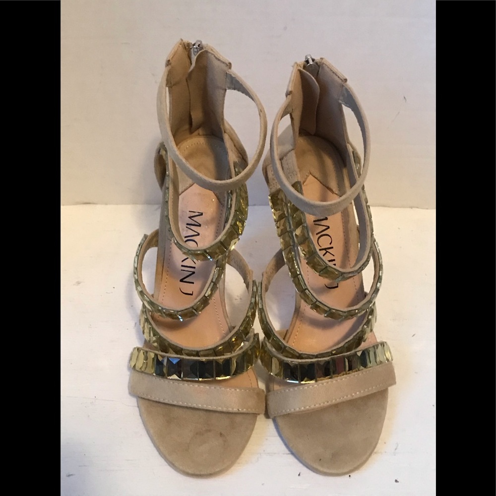 Women’s Mackin J strappy zip heel stilettos size 8